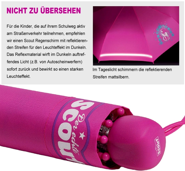 SCOUT, Regenschirm, Kinder, Mädchen, Schirm, Mädchenschirm, umbrella