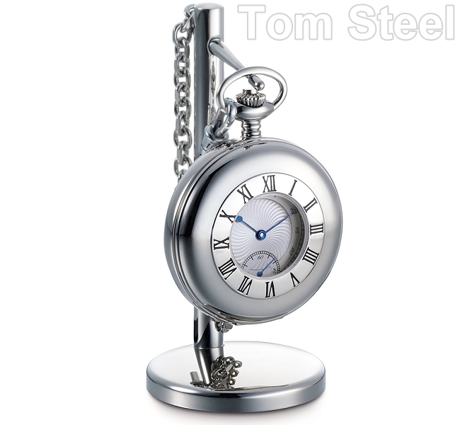 DALVEY, Edelstahl, Uhr, Taschenuhr, Herrenuhr, Stainless Steel, Pocket Watch