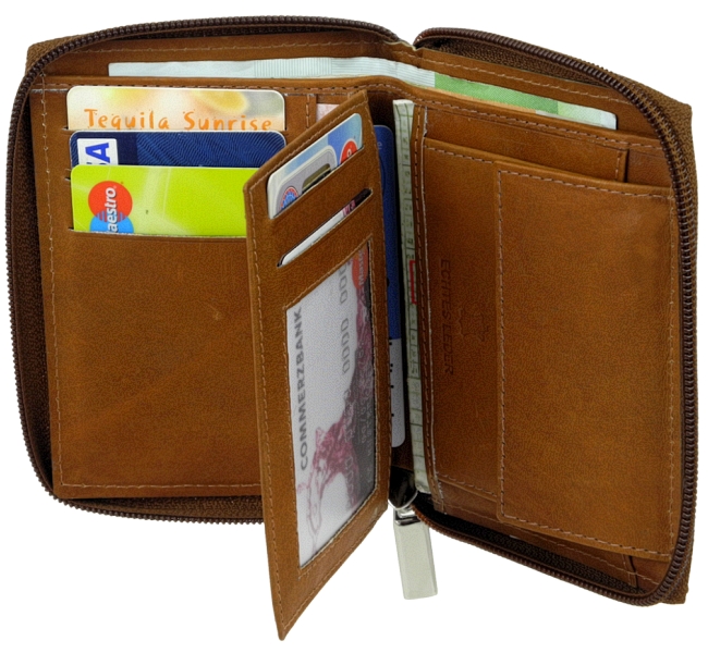 EUROLEDER, Geldboerse, Brieftasche, Portemonnaie, Geldbeutel, Geldtasche, wallet, purse