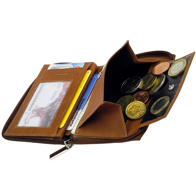 EUROLEDER, Geldboerse, Brieftasche, Portemonnaie, Geldbeutel, Geldtasche, wallet, purse