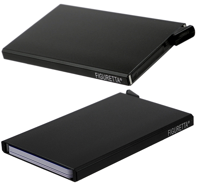 FIGURETTA, Aluminium, Synthetic, Kartenmäppchen, Kreditkartenetui, Mäppchen, EC, Kredit, Karten, Metall, Etui, credit card case