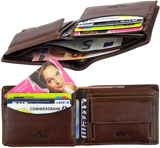 TONY PEROTTI, Geldboerse, Brieftasche, Portemonnaie, Geldbeutel, Portmonee, Geldtasche, Scheintasche, Boerse, Portefeuille, wallet, purse