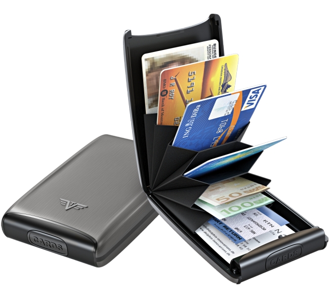TRU VIRTU, aluminium, purse, wallet, purse, money bag, card case, credit card case, business card case, case, EC, credit, cards, metal, case, wallet, purse, credit, visiting, card, case
