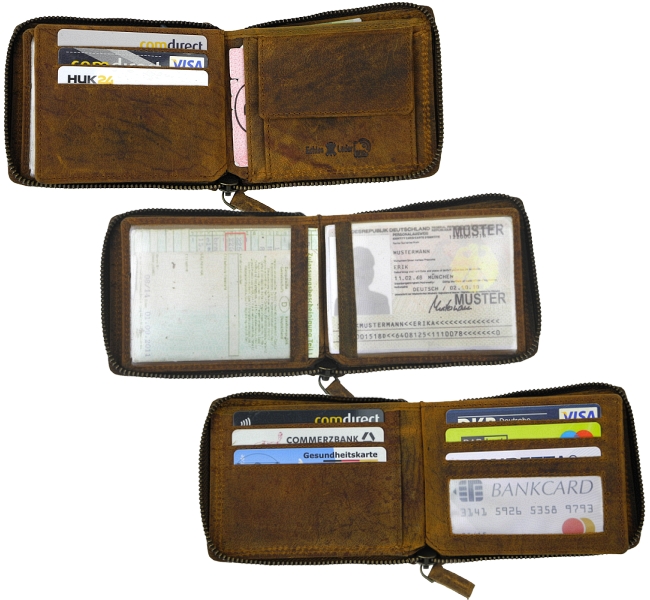 WILD, Geldboerse, Portemonnaie, Geldbeutel, Brieftasche, Geldtasche, wallet, purse